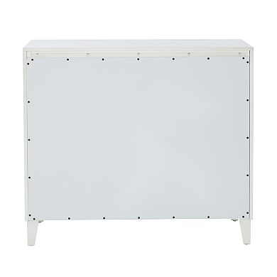 Linon Miles Wood 3-Door Accent Cabinet