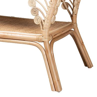 bali & pari Bastet Natural Rattan Console Table