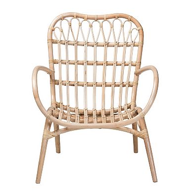 Bali & Pari Bajo Natural Rattan Accent Chair