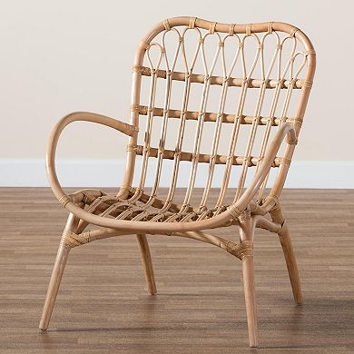 Bali & Pari Bajo Natural Rattan Accent Chair