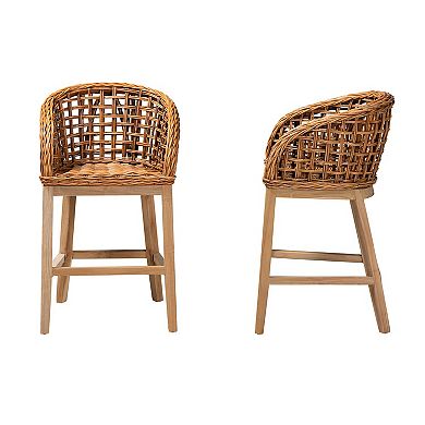 bali & pari 2-pc. Rattan Counter Stool Set