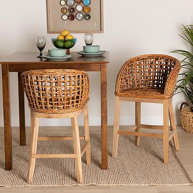 bali & pari 2-pc. Rattan Counter Stool Set