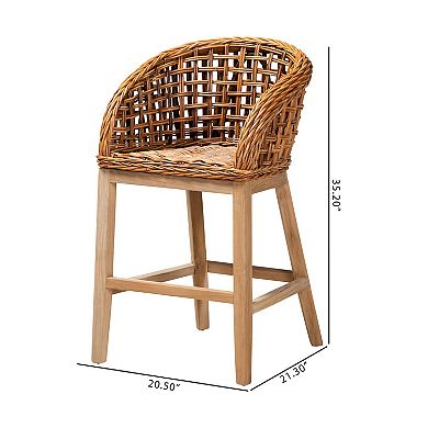 bali & pari 2-pc. Rattan Counter Stool Set