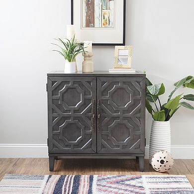 Linon Merrin Wood 2-Door Accent Cabinet