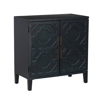 Linon Merrin Wood 2-Door Accent Cabinet