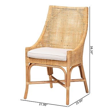 bali & pari Bella Natural Rattan Dining Chair