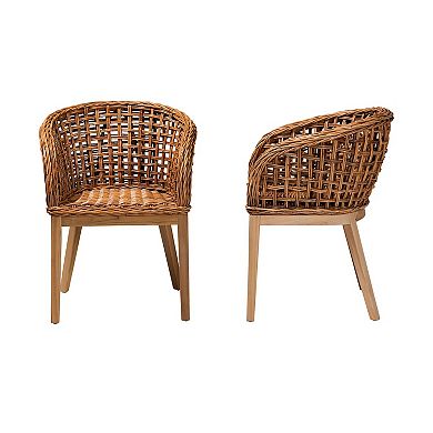 bali & pari Rattan 2-pc. Dining Chair Set