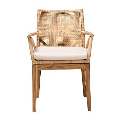 bali & pari Storsel Rattan Dining Chair with Cushion