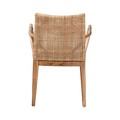bali & pari Storsel Rattan Dining Chair with Cushion