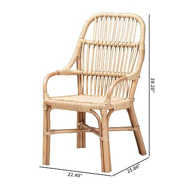 bali & pari Sumatera Rattan 2-pc. Dining Chair Set