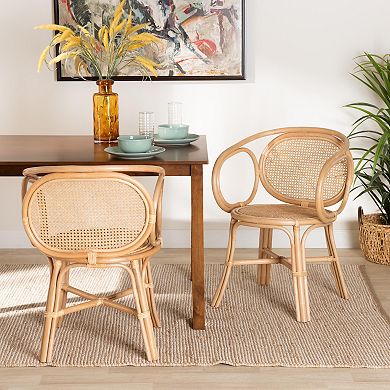 bali & pari Palesa Natural Rattan Dining Chair
