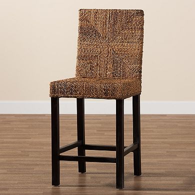 bali & pari Laymi Seagrass Counter Stool