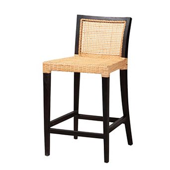 bali & pari Lingga Natural Rattan Counter Stool