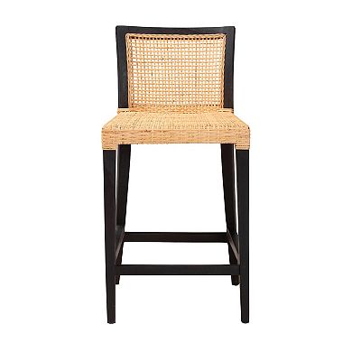 bali & pari Lingga Natural Rattan Counter Stool
