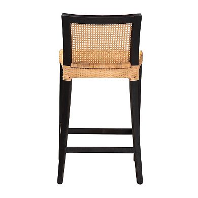 bali & pari Lingga Natural Rattan Counter Stool