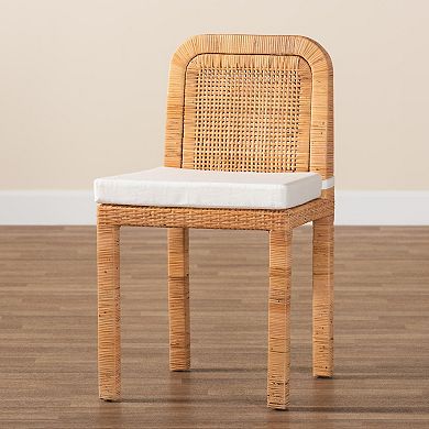 Bali & Pari Zariah Rattan Dining Chair Set of 2