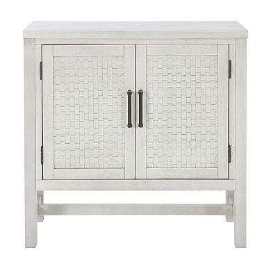 Linon Malcolm Wood 2-Door Accent Cabinet