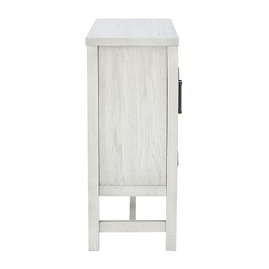 Linon Malcolm Wood 2-Door Accent Cabinet