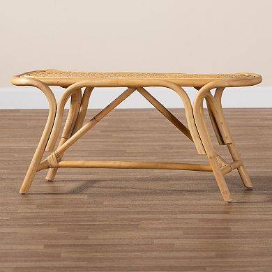 bali & pari Natural Rattan Bench