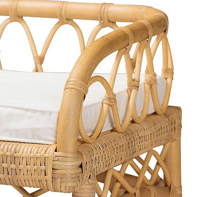 bali & pari Natural Rattan Storage Bench