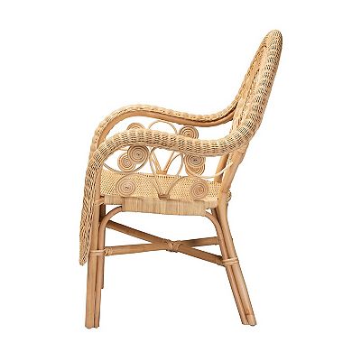 Bali & Pari Putri Natural Rattan Accent Chair