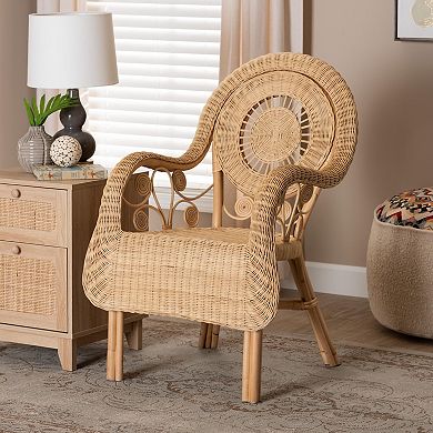 Bali & Pari Putri Natural Rattan Accent Chair