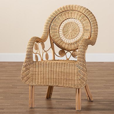 Bali & Pari Putri Natural Rattan Accent Chair