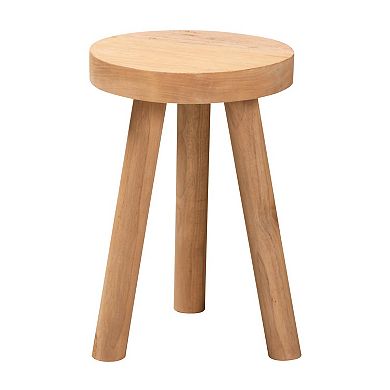 bali & pari Terah Round Wood Footstool