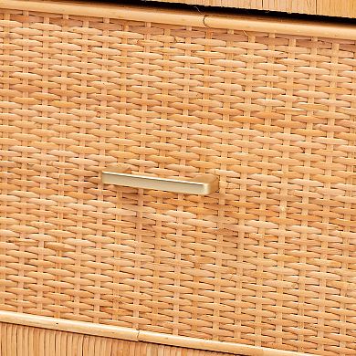 bali & pari Natural Rattan Storage Cabinet