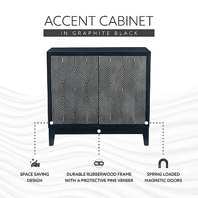 Linon Jennison 34.5-Inch Accent Cabinet