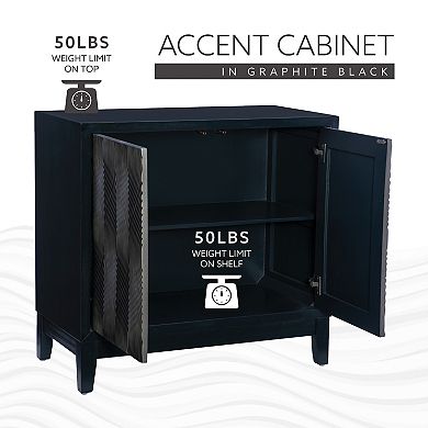 Linon Jennison 34.5-Inch Accent Cabinet
