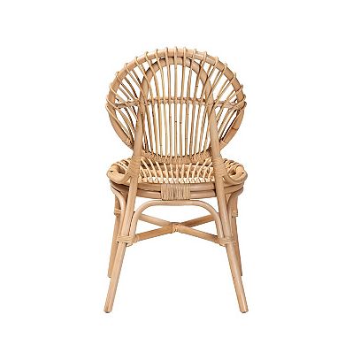 bali & pari Natural Rattan Dining Chair