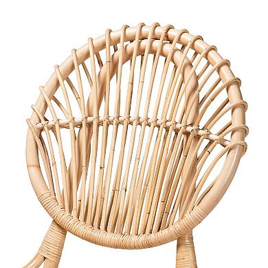 bali & pari Natural Rattan Dining Chair