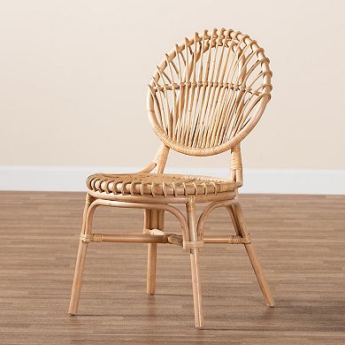 bali & pari Natural Rattan Dining Chair