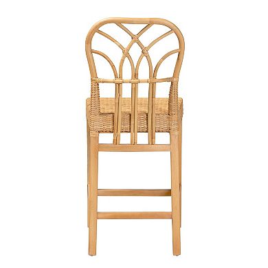 bali & pari Monaco Natural Rattan Counter Stool