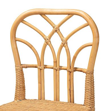 bali & pari Monaco Natural Rattan Counter Stool