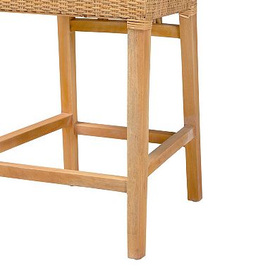 bali & pari Monaco Natural Rattan Counter Stool