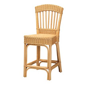 bali & pari Barito Natural Rattan Counter Stool