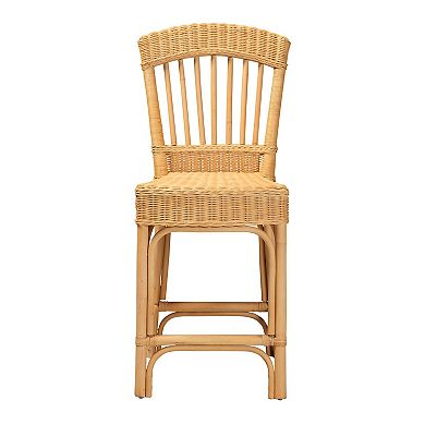 bali & pari Barito Natural Rattan Counter Stool