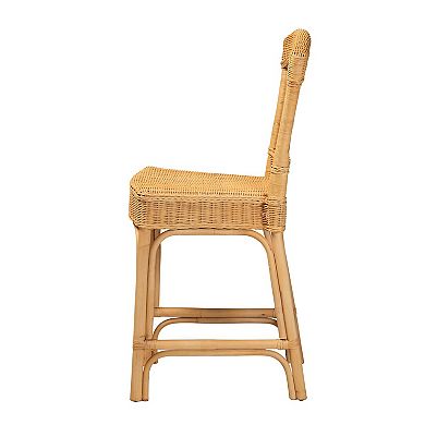 bali & pari Barito Natural Rattan Counter Stool