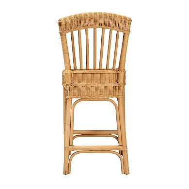 bali & pari Barito Natural Rattan Counter Stool