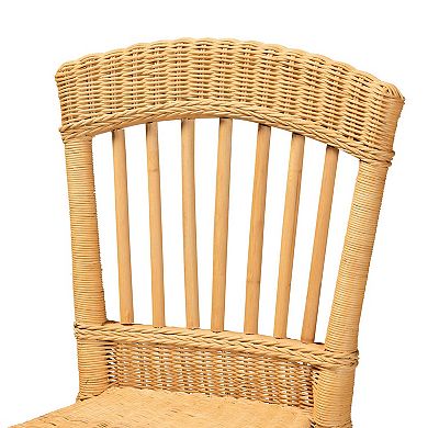 bali & pari Barito Natural Rattan Counter Stool