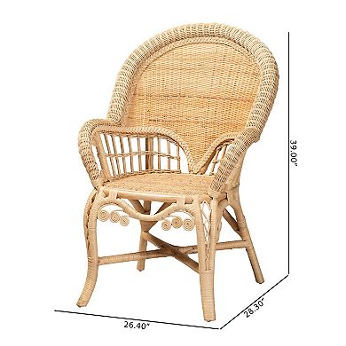 bali & pari Ratu Natural Rattan Accent Chair