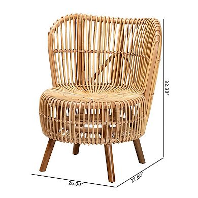 bali & pari Nagoya Natural Rattan Accent Chair