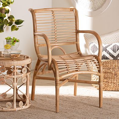 bali & pari Seminyak Natural Rattan Dining Chair