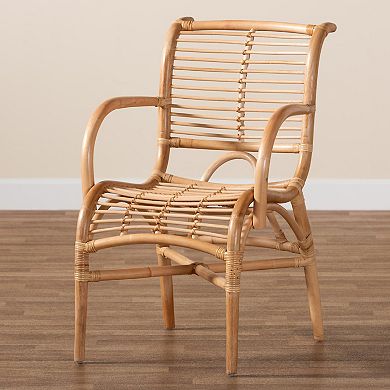 bali & pari Seminyak Natural Rattan Dining Chair
