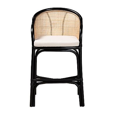 bali & pari Miranda Natural Rattan Counter Stool