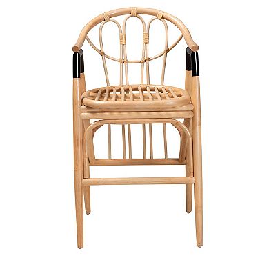 bali & pari Cyntia Natural Rattan Counter Stool