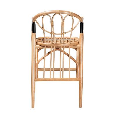 bali & pari Cyntia Natural Rattan Counter Stool