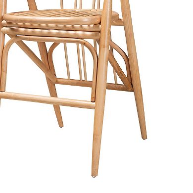 bali & pari Cyntia Natural Rattan Counter Stool